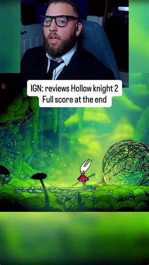 AndySlaps Gaming on Instagram: "Reviewing hollow knight honest review in the style of IGN game journalists. I’m not associated with IGN in any way but I am a gaming journalist and I hope you agree with my silksong review hollow knight was better #gaming #hollowknight #silksong This is a parody don’t get confused if it looks so real okay"