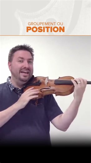 Violon, groupement ou position