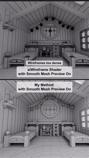 Holly on Instagram: "My method for rendering Smooth Mesh wireframes in Maya. No more super dense or faceted wireframes. Me in 2025 🤝 Maya Hardware Renderer 2.0 #mayatutorial #3dartist #wireframes"