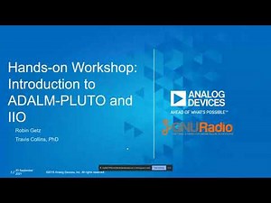 ADALM-PLUTO and IIO Workshop