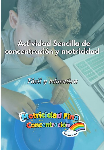 Actividad sensorial casera para estimular el aprendizaje infantil