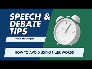 Speech and Debate Tips: What Are Filler Words And How To Avoid Them
