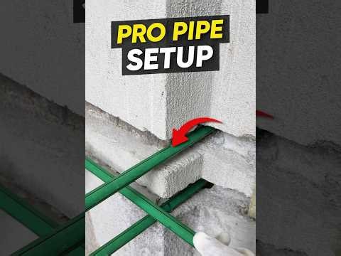 Hidden Pipe Installation Inside Wall – Pro Plumbing Trick