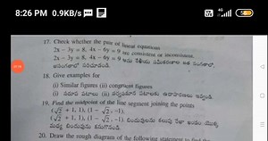 8:26 PM 0.9KB/s-4G5617. Check whether the pair of linear eq... | Filo