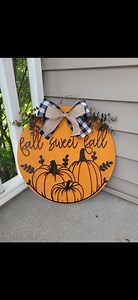 Fall Decor, Wood Wreath, Wood Decor, Front Door Decor, Front Door Hanger, Pumpkin Decor, Home Decor, Farmhouse Decor, Fall Sweet Fall - Etsy Canada