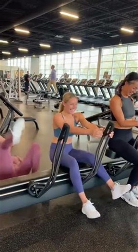 Three Women Try a Rodeo-Style Vibration Machine EP1😂 #gymcomedy #funny #funnygym #gymfails #prank