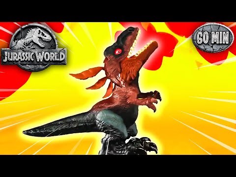 Pyroraptor is Uncaged!! | Jurassic World | Mattel Action! | 60+ Minutes