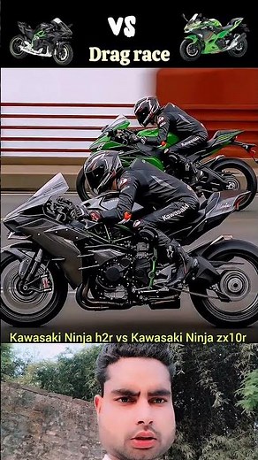 ZX-10R vs H2R 💥 Insane Superbike Drag Race