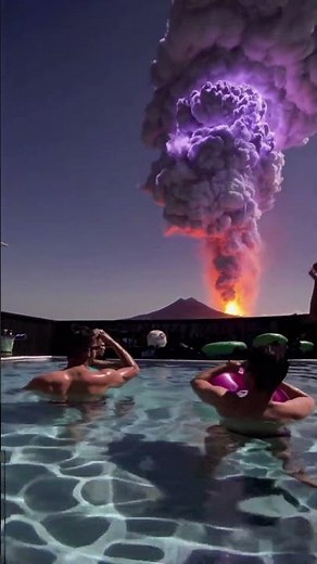 Vesuvius Explodes Beside the Rooftop Pool 🏊‍♀️🔥 Drinks Fly!