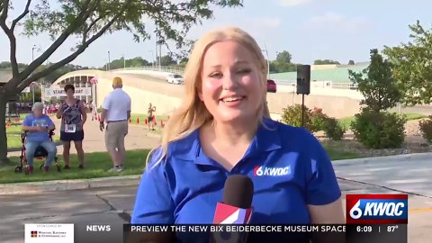 Star American runner, Bill Rodgers, races in Senior Bix