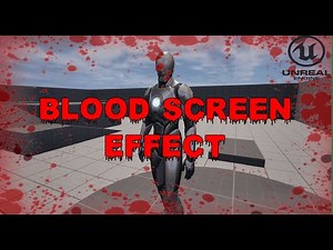 Create Realistic Blood Screen Damage Effect in Unreal Engine 5
