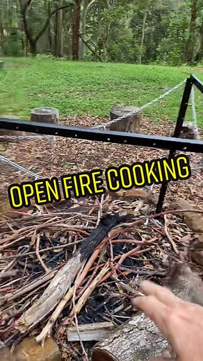 Cooking a Private Dinner on an Open Fire Pit
