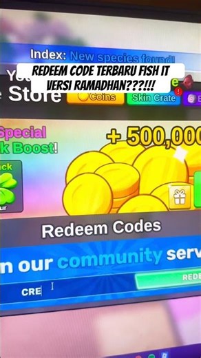 The latest Fish It redeem code is for Ramadan bait. It's cool, according to the community #shorts...