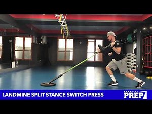 Landmine Split Stance Switch Press
