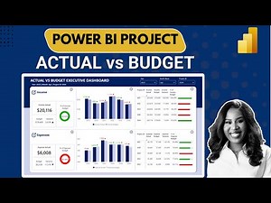 Power BI Project: Actual vs Budget Dashboard //End to End Dashboard Power BI Tutorial for Beginners