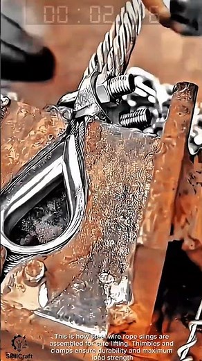 Steel wire sling assembly tool for heavy lifting operations