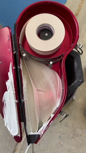 Applying White Paint with a Red Paint Sprayer