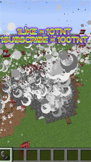 1SUBSCRIBE = 100TNT #fyp #minecraft #tnt