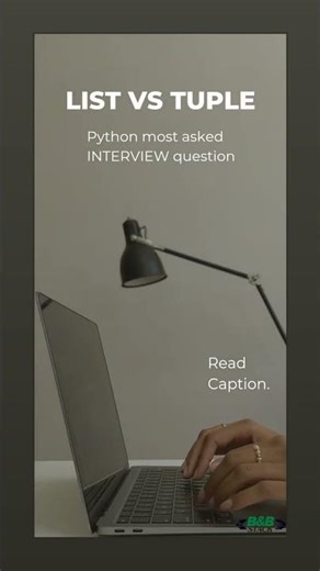 LIST VS TUPLE | Most asked Python interview question | bbstack #viral
