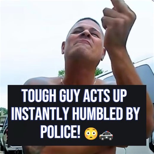 Tough Guy Acts Up. Instantly Humbled by Police! 😳🚓 On July 6th, 2025, officers responded to a domestic disturbance call. What started as a heated confrontation quickly turned when the so-called “tough guy” realized he wasn’t above the law~ | Bodycam Activities