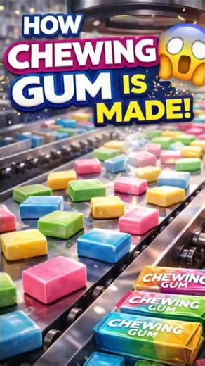 How Chewing Gum Is Made in a Factory#howitsmade #factoryprocess #foodfactory #usa