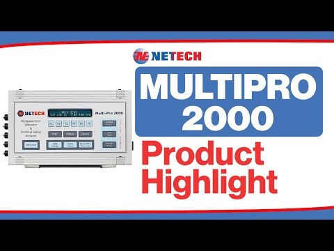MultiPro 2000: Electrical Safety + ECG Simulation