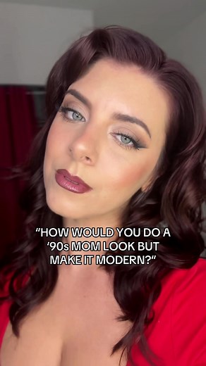 People ask me if I do my “90s” looks in real life and the answer is no not really 😅 But I do modernize it! This is how I do my makeup for a casual yet glam night out 🥰 #makeuplook #over30s #90s