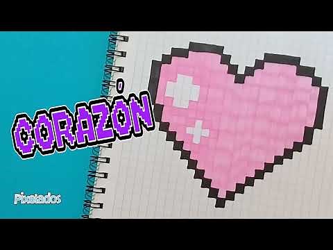 COMO DIBUJAR CORAZON PIXEL ART - PIXELADOS