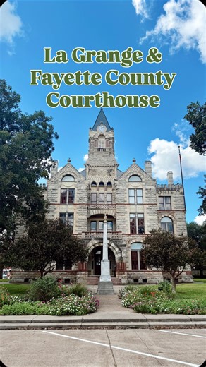 Forrest from Texas | Texas History on Instagram: "The Fayette County Courthouse and some history of La Grange, the county seat. In popular culture, La Grange is most known for the ZZ Top song and the Chicken Ranch, but the town has a lot of rich history. The name origin for the county is quite interesting, a French military officer who never stepped foot in Texas. #texashistory #lagrange #texas #history #architecture"