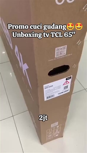 Unboxing TV TCL 65c655 Google TV 4K QLED🤩😍🎉✨ #unboxing #rekomendasi #berkualitas #murah #trending