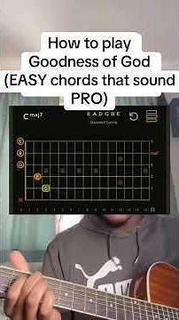 Easy goodness of God guitar tutorial