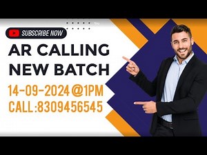 AR Calling Training live classes _ For more info call : 8309456545