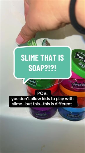 these bath slime soaps are so cool and make slime more fun for kids and parents. @Tub Works Shop #superbranddaybfcm #kidsgifts #kidstoys #kidsgiftideas #christmasgiftideas