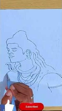 How to draw sivan face speed drawing #sivan #mahadev #speeddrawing #shorts