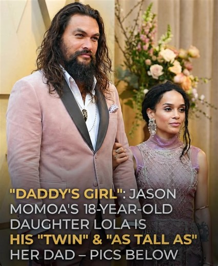 Jason Momoa and Lisa Bonet's teenage daughter, Lola, is "taking after daddy with her height." 🤯 Photos show the tall, grown-up girl ⬇️ | Aubrey Peeples