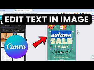 How To Edit Text in an Image in Canva | Quick & Easy Tutorial