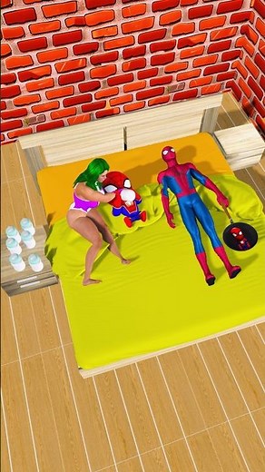Spiderman Family Nightmare#hulk #funny #spiderman