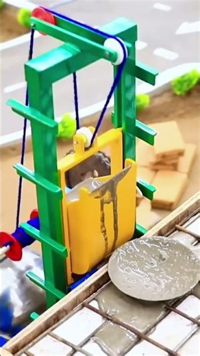 DIY Mini Concrete Mixture #constructionequipment