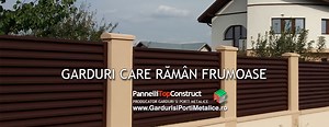 Modele de gard din tabla - Garduri si porti metalice moderne