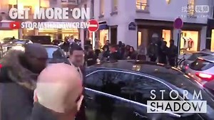 Welsh Actor Luke Evans at Valentino Men Fashion Show in Paris