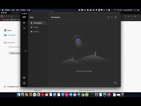 Motrix Download Manager firefox extension demo