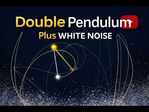 Double Pendulum Simulation with Friction & Brown Noise – Chaotic Motion for Relaxation