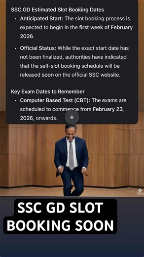 SSC GD New update by chairman || Slot booking soon #gd #ssc #sscgd #update #ssccgl #ssccpo #yt