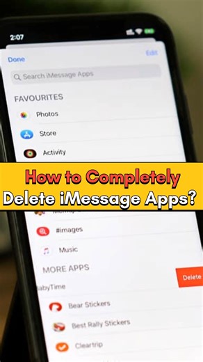 How to Completely Delete iMessage Apps on iPhone? #iphonetipsandtricks #iphonetips #iphonetricks