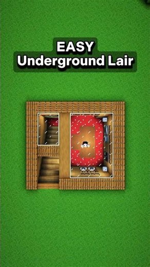 EASY Underground Liar In Minecraft! 😁 #minecraft #shorts