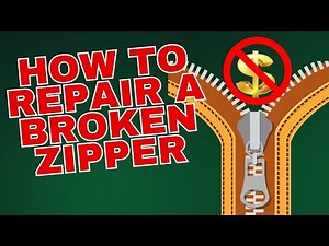 how to repair a broken zipper