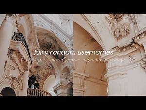 FAIRY RANDOM USERNAMES