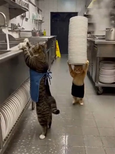 Cat breaks dishes #funnycatsoftiktok #funnycat #catsoftiktok #fyp #catvideos #aiart #viral
