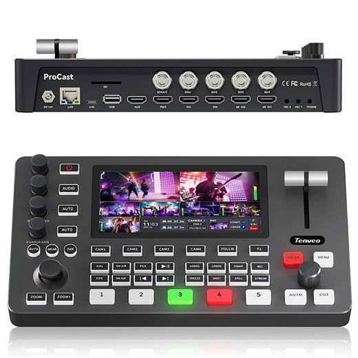 Video Switcher/ Mixer » TEVO PC500 5.5 Inch Video Switcher Mixer 5 Input Sources PST PGM Dual HDMI Output NDI UVC Webcam & Audio Mixer PTZ Control Chroma Key • KAMERA | ACC KAMERA | TRIPOD | SWITCHER | WIRELESS VIDEO | Service Center Sony | Malang Elektronik - sonymalang.com