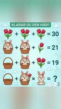 ​Skriv vad du fick för svar i kommentarerna, vi ses den 22 mars. Heja dig! 🐰🌷